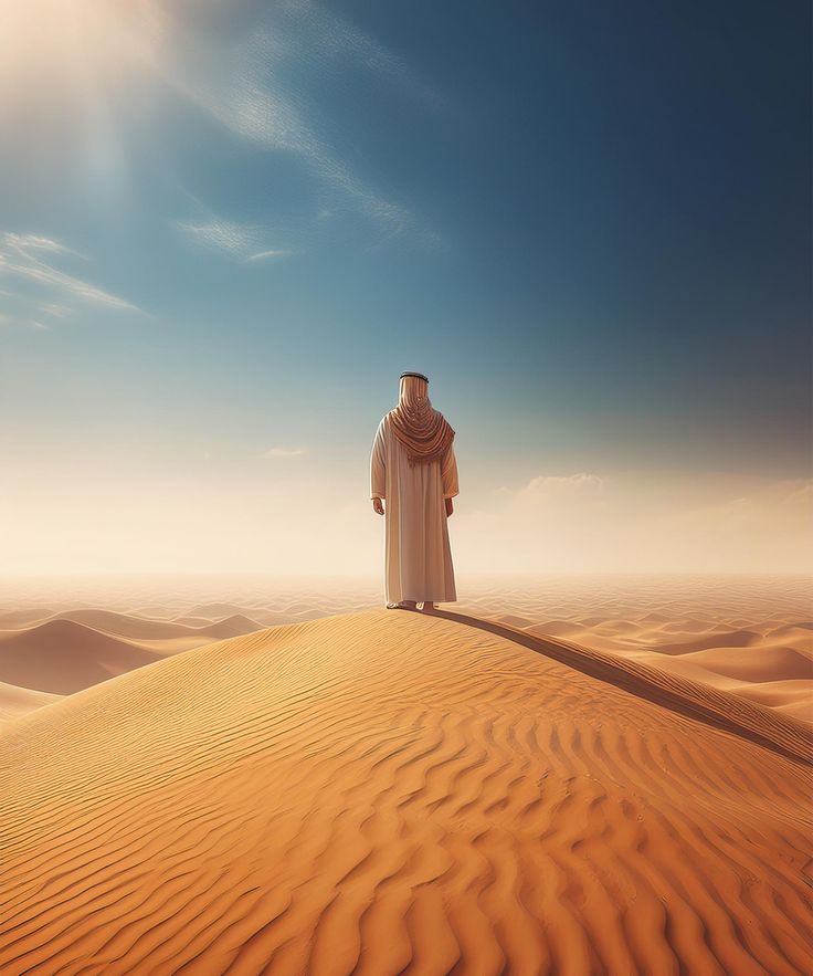 Person in desert